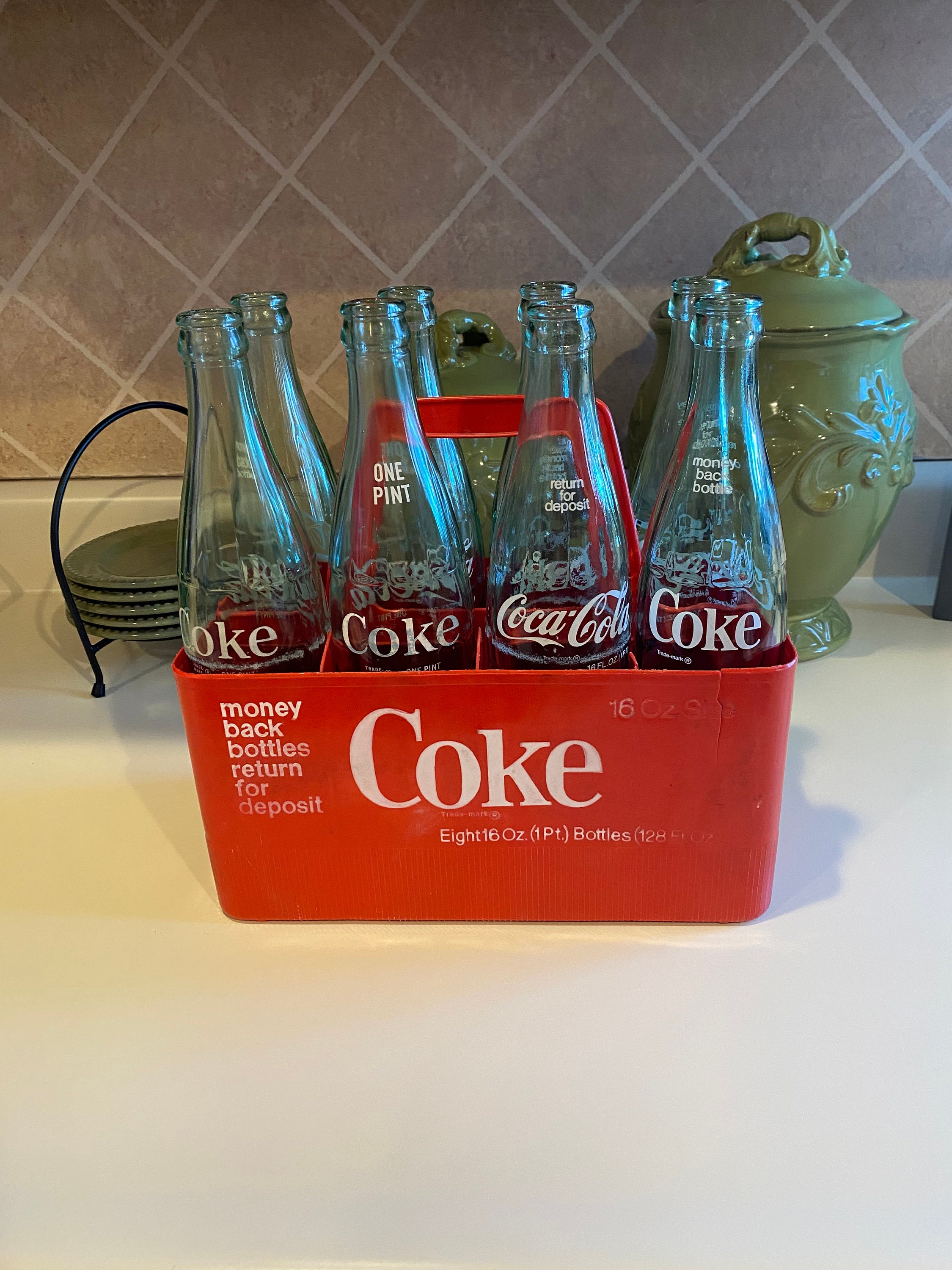ヴィンテージ Coca-Cola 業務用ボトルケース 2個セット　当時物　70s Coke Bottles in Holder Vintage - Etsy Canada