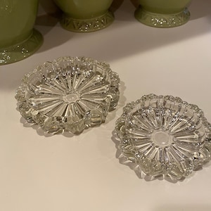 Blenko Ashtrays - 2 Stackable Glass vintage