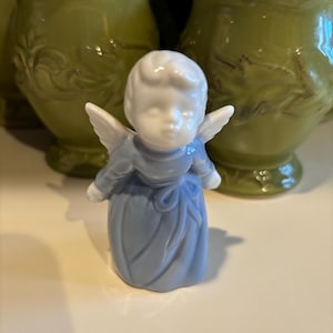 Vintage Lefton Angel in Blue Dress -Collectable