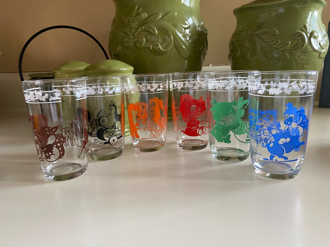 Kraft Vintage Swanky Swig Kiddie Cup Glasses - Set of 6 - Etsy