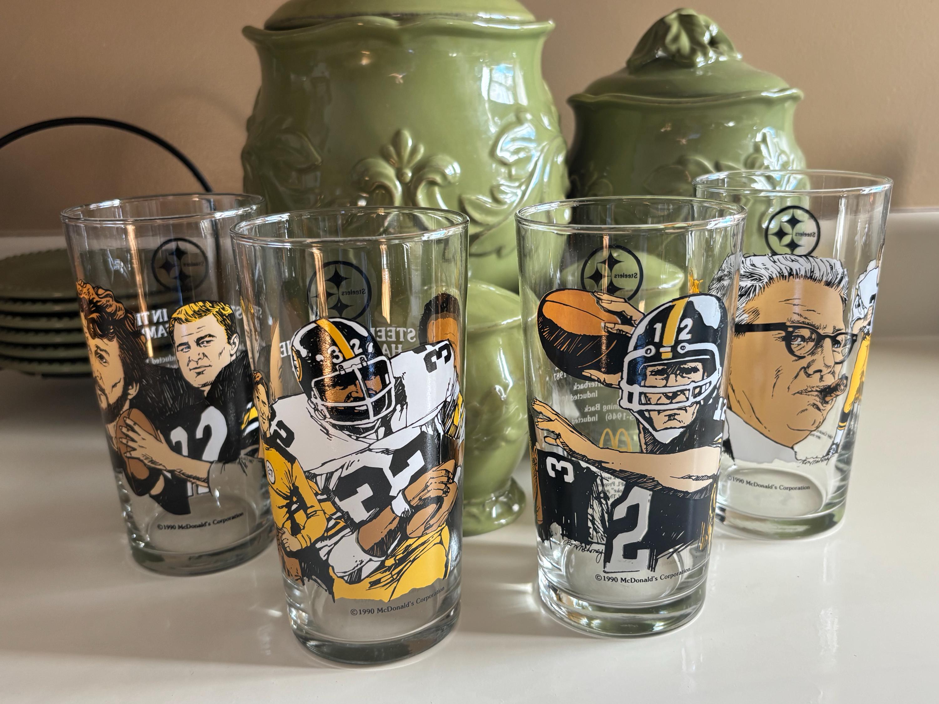【超レア】Bierglas des Jahres 1993銀メダルビアグラス Pittsburgh Steelers Hall of Fame Mcdonalds Glasses Vintage - Etsy