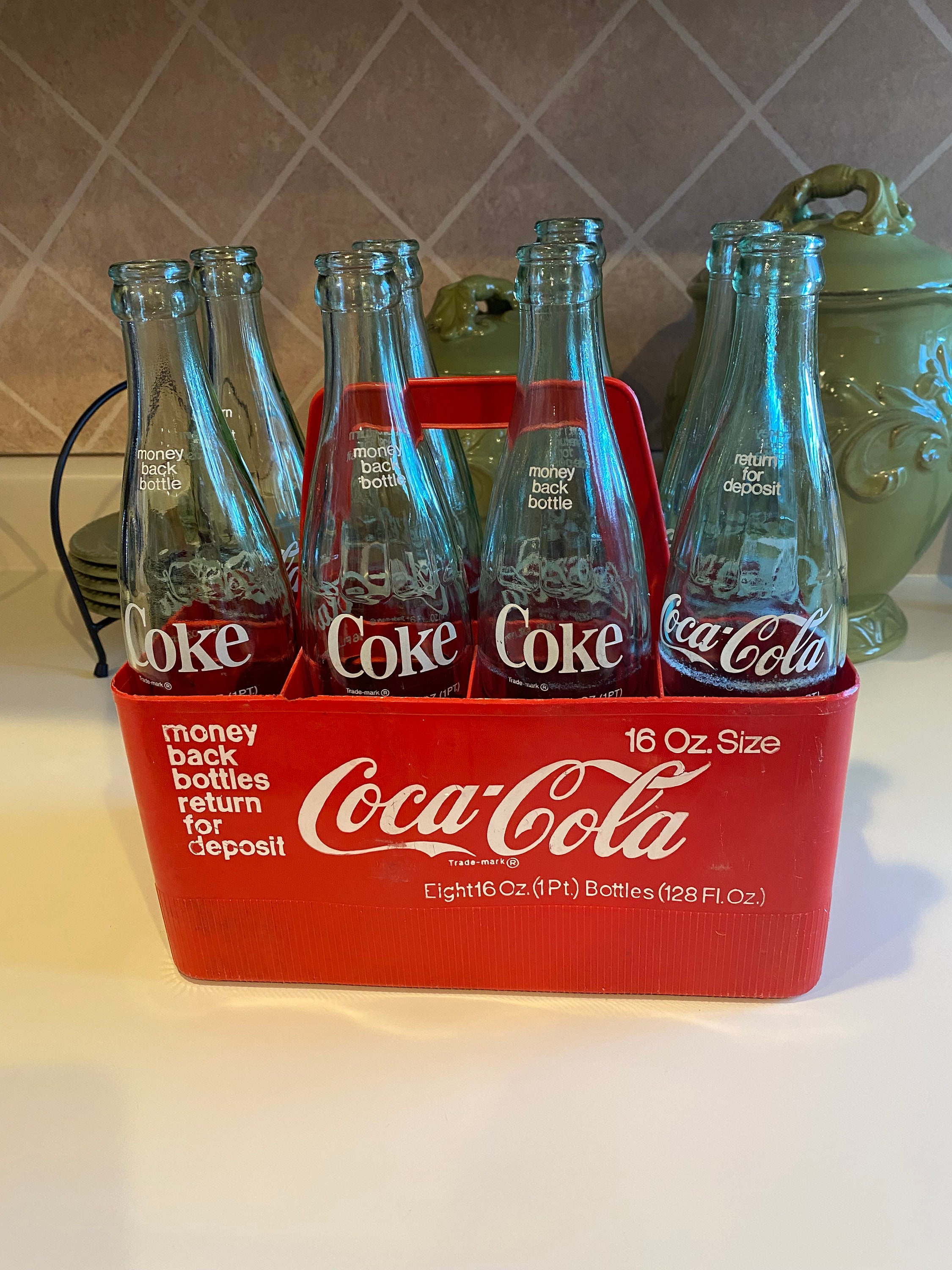 Coke Bottles in Holder Vintage - Etsy