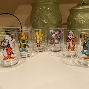 Kellogg&#39;s Characters Vintage Glasses - Set of 6