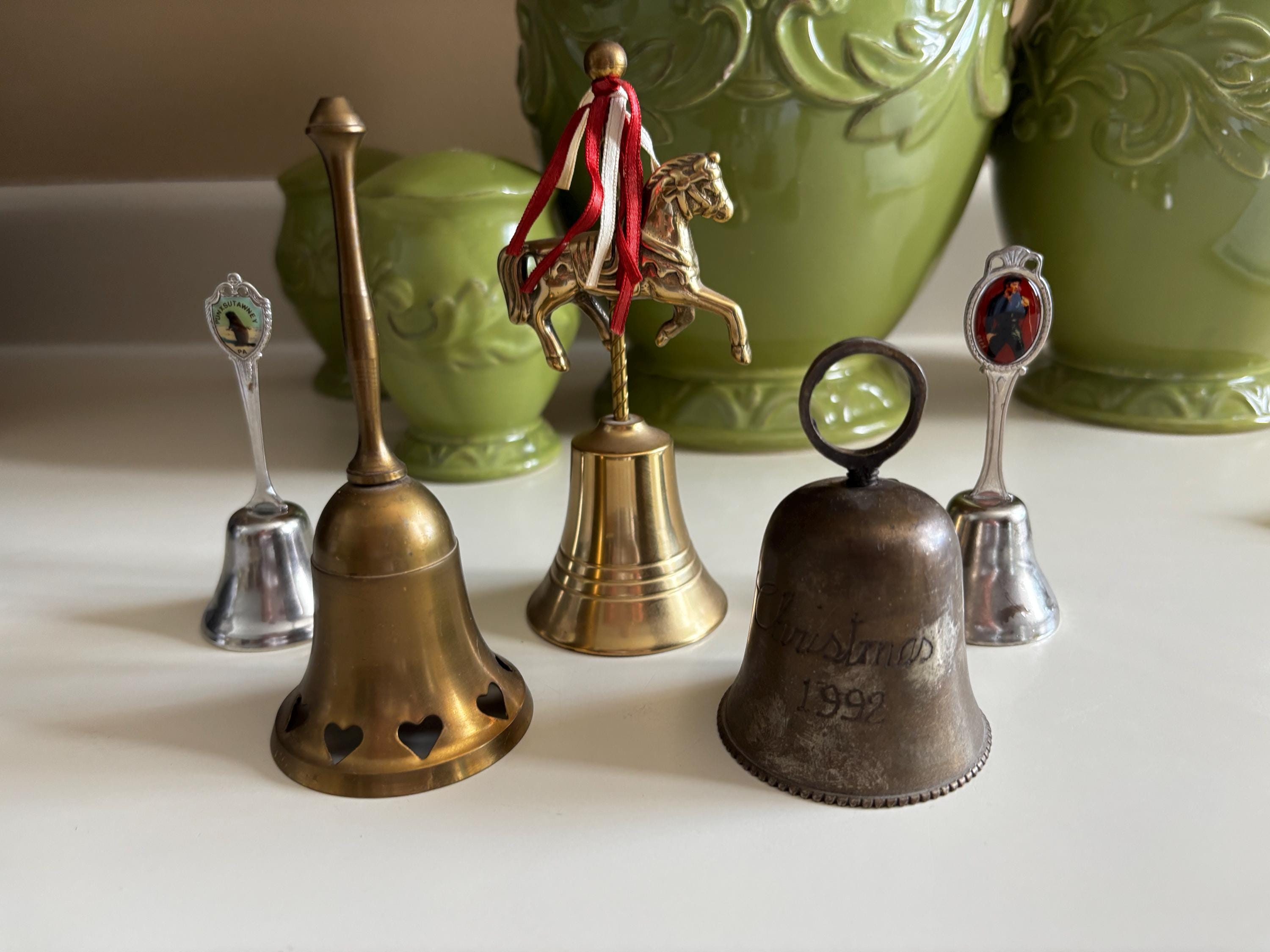 Vintage Crystal Bell - Etsy