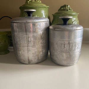 Aluminum  Canister Set - Set of two