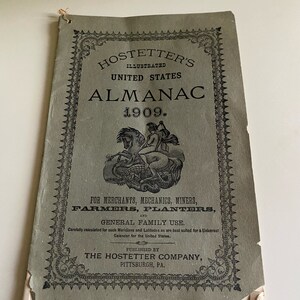 Hostetters Vintage Almanach -1909