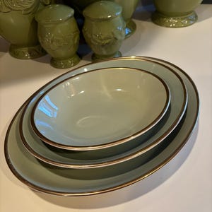 Chateau Buffet Serving Platters - Vintage Set of 3
