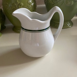 Jackson   China White Milk Pitcher -