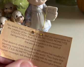 Precious Moments God Loveth a Cheerful Giver - Rare and Retired