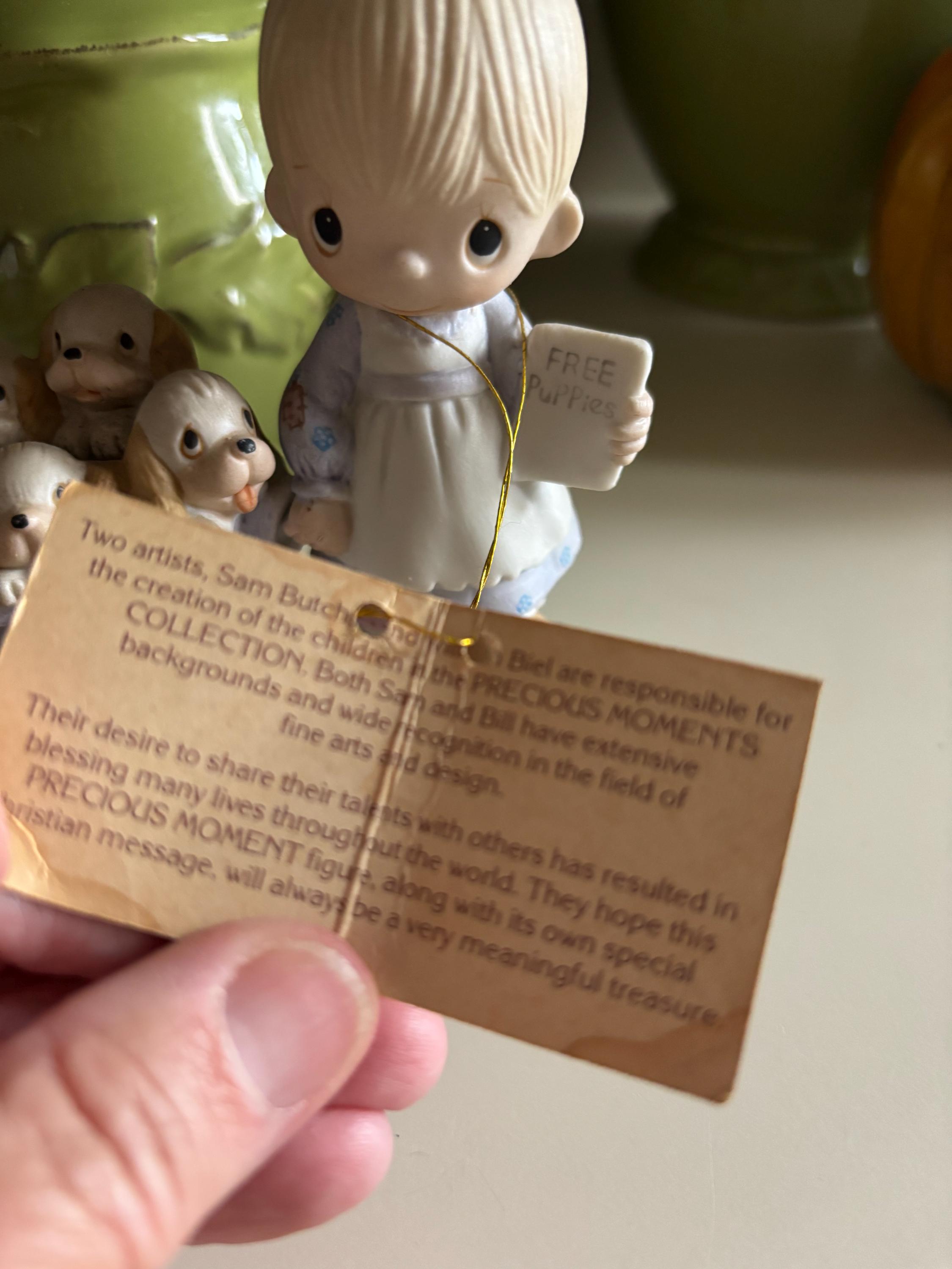 Precious Moments God Loveth a Cheerful Giver - Rare and Retired