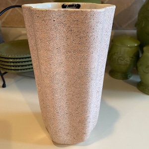 Shawnee Pottery Vintage Vase/Planter - Pink Grey and Ivory