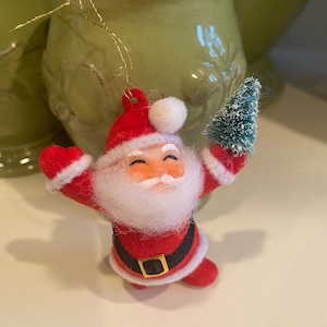 Adorno de Papá Noel vintage