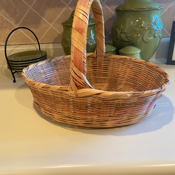 Wicker Easter Basket Etsy