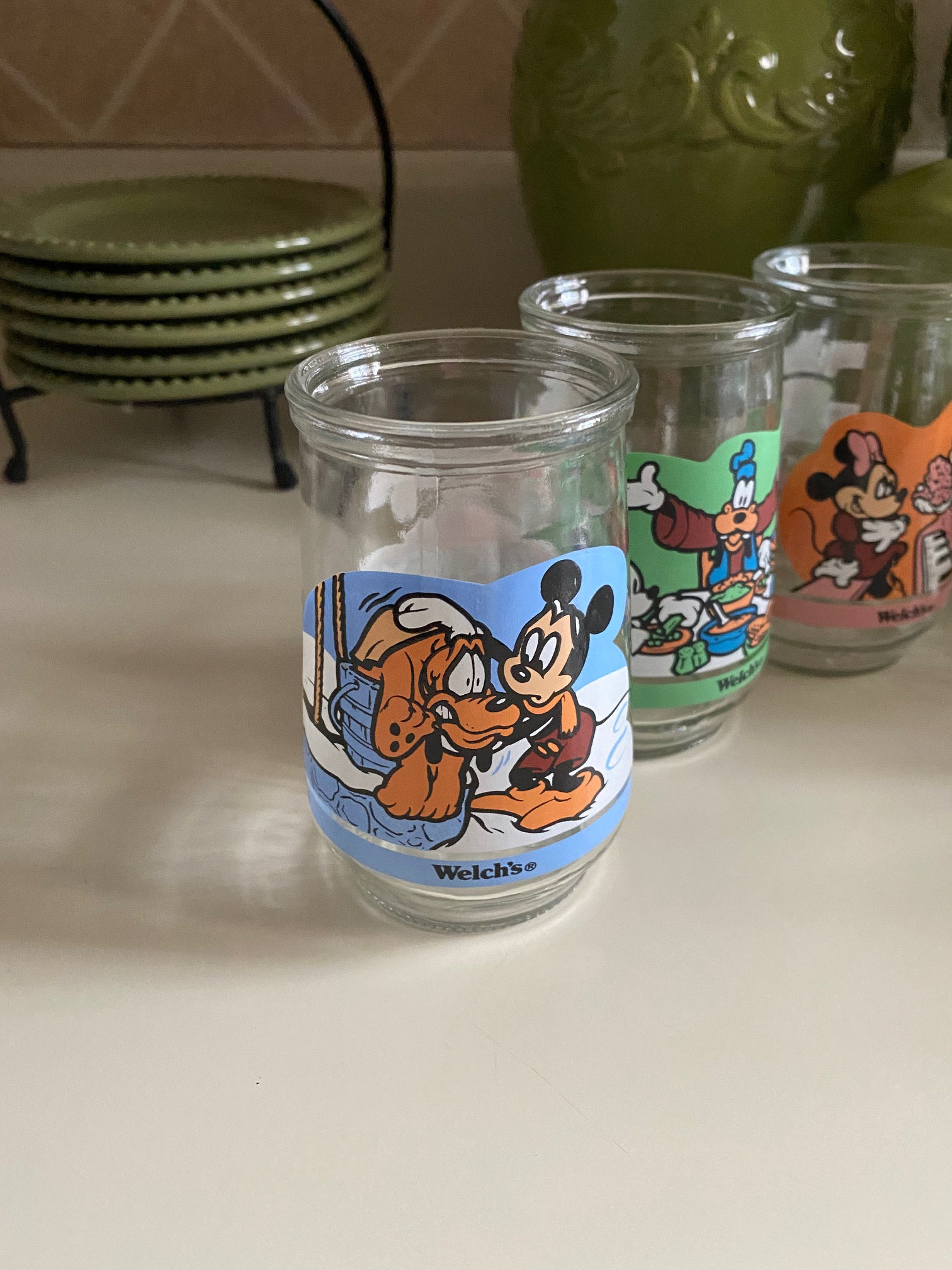 Welch's Vintage Mickey and Friends Glasses - Set of Six - Etsy