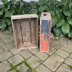 1970er Vintage Holz Pepsi Kiste