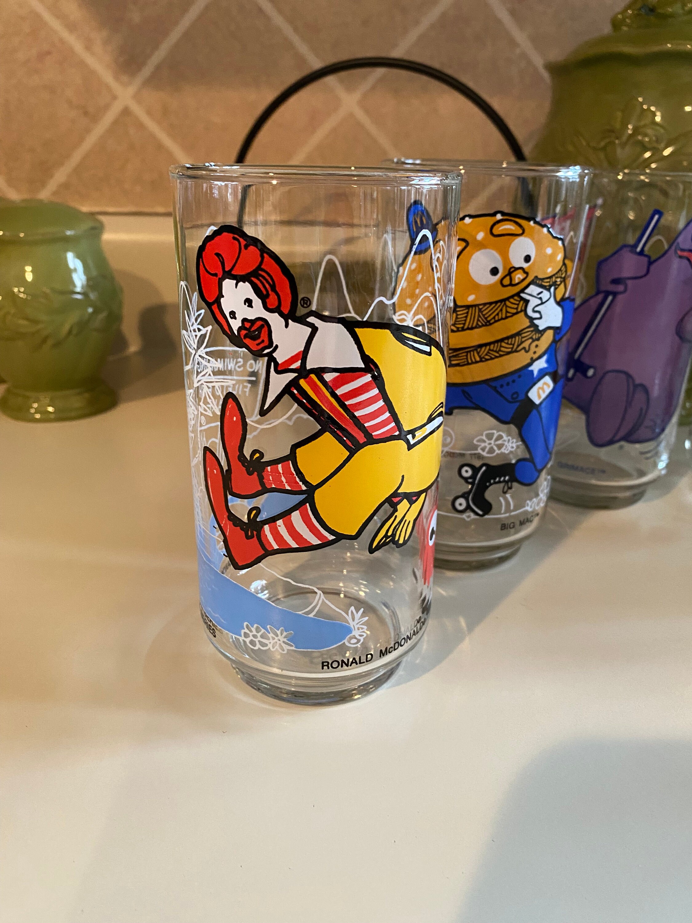 マクドナルド「アクションシリーズ」キャラクター ヴィンテージグラス
