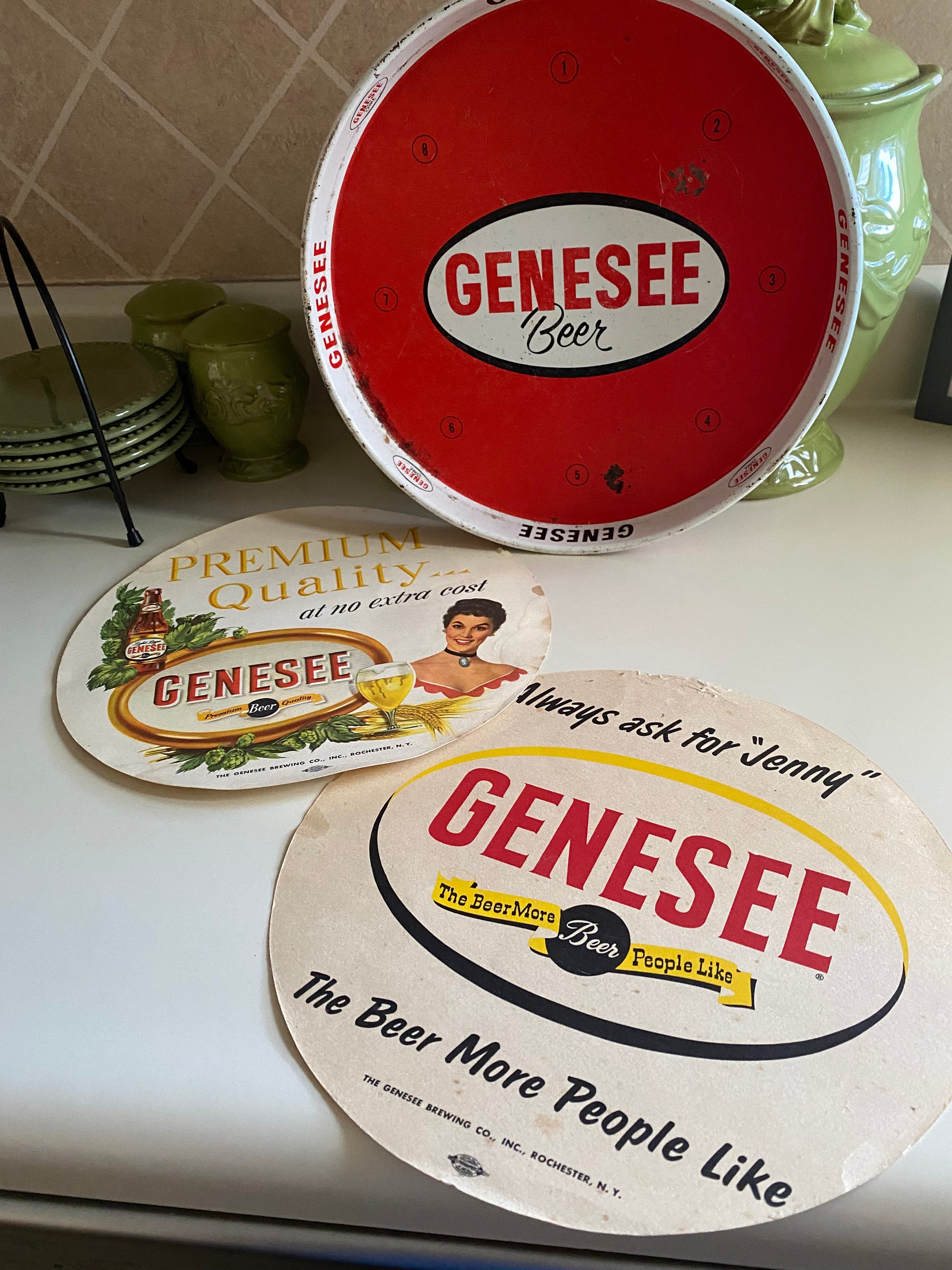 GENESEE Beer oval New York LOGO PATCH iron on craft beer brewery brewing 