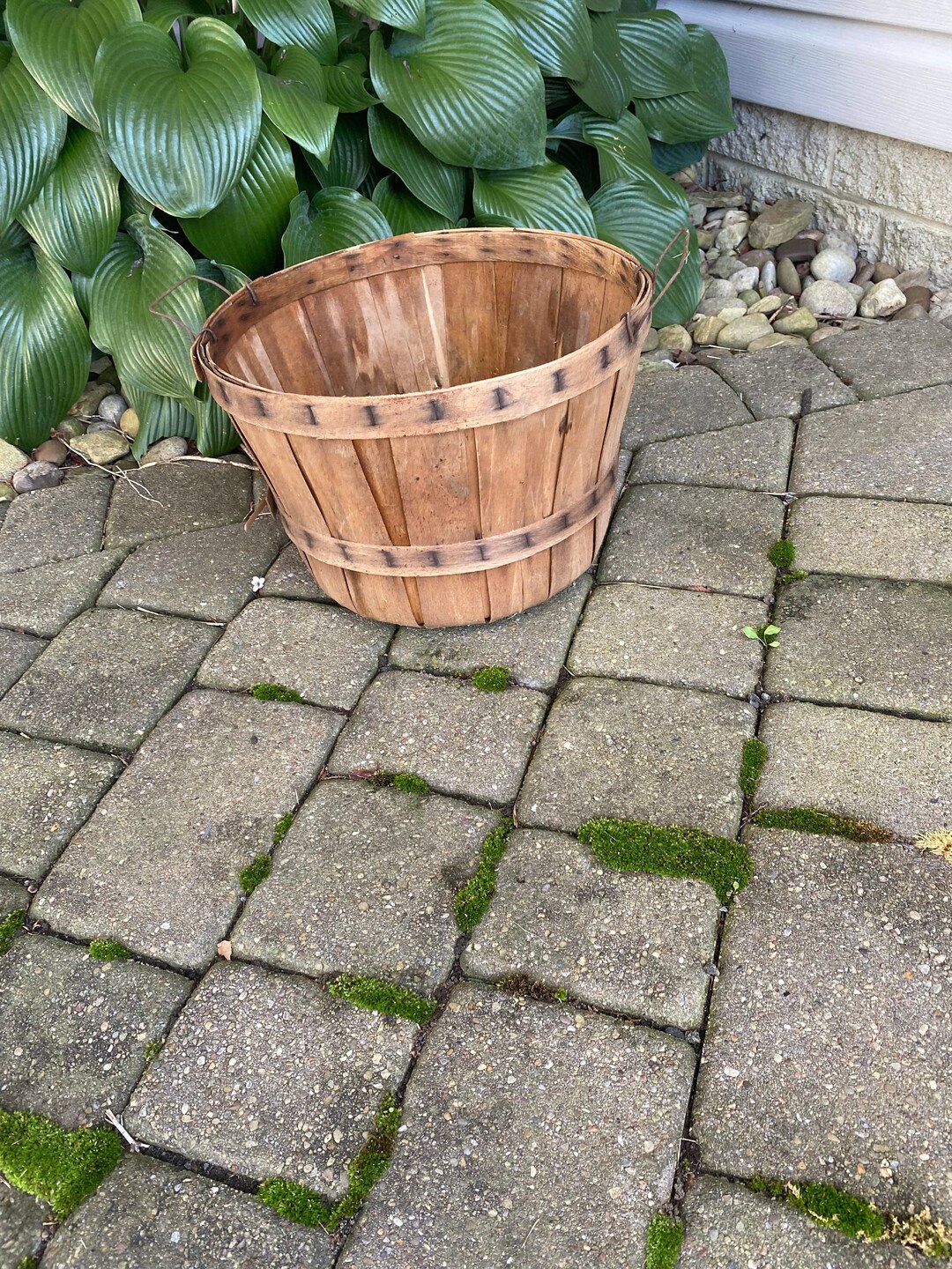 Apple Bushel Basket With Handles Vintage Etsy