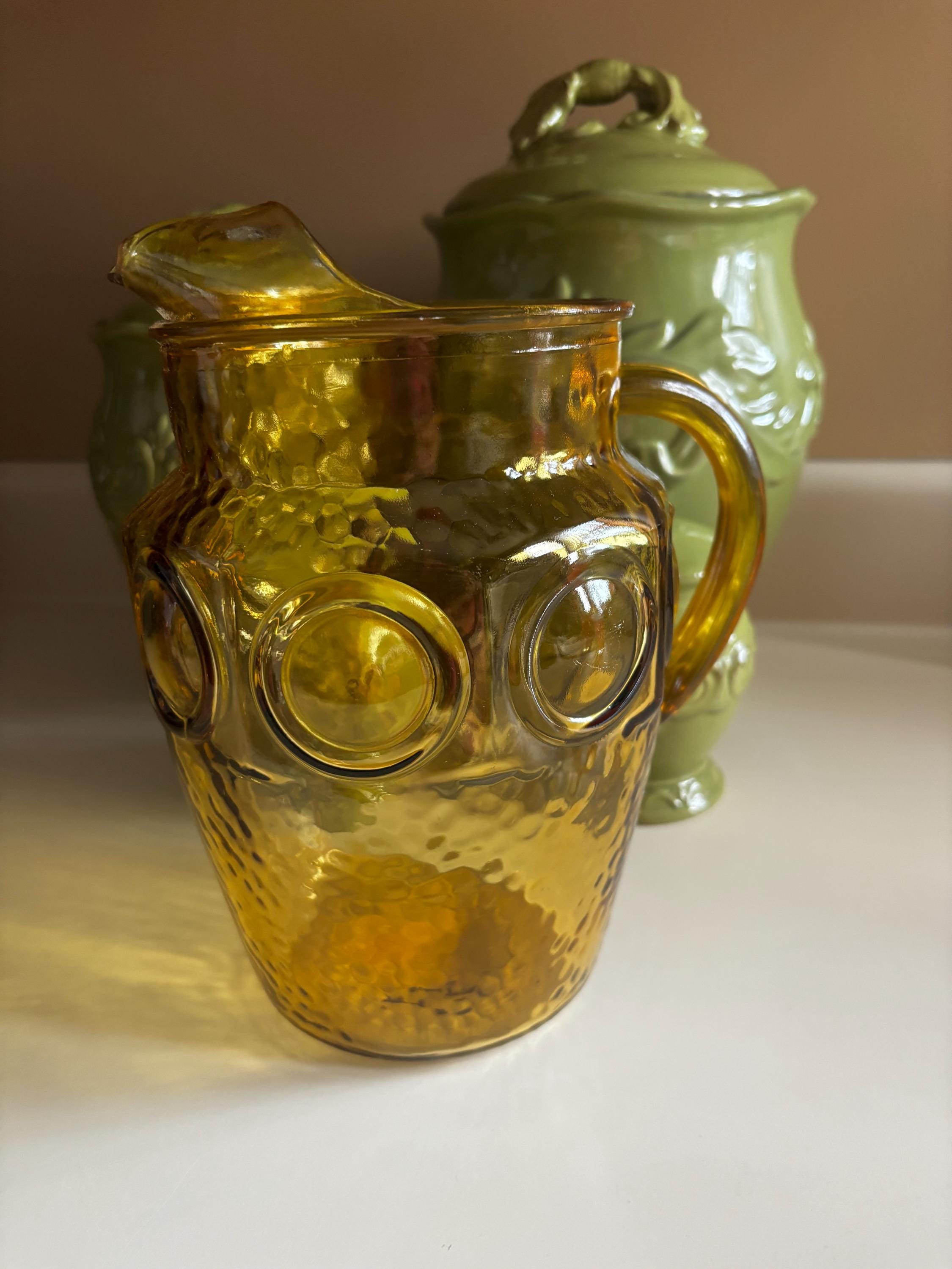 Anchor Amber Pitcher - Etsy