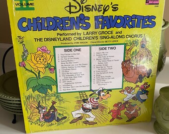 Walt Disney's Official Children's Favorites Songs Vinyl Record - Etsy