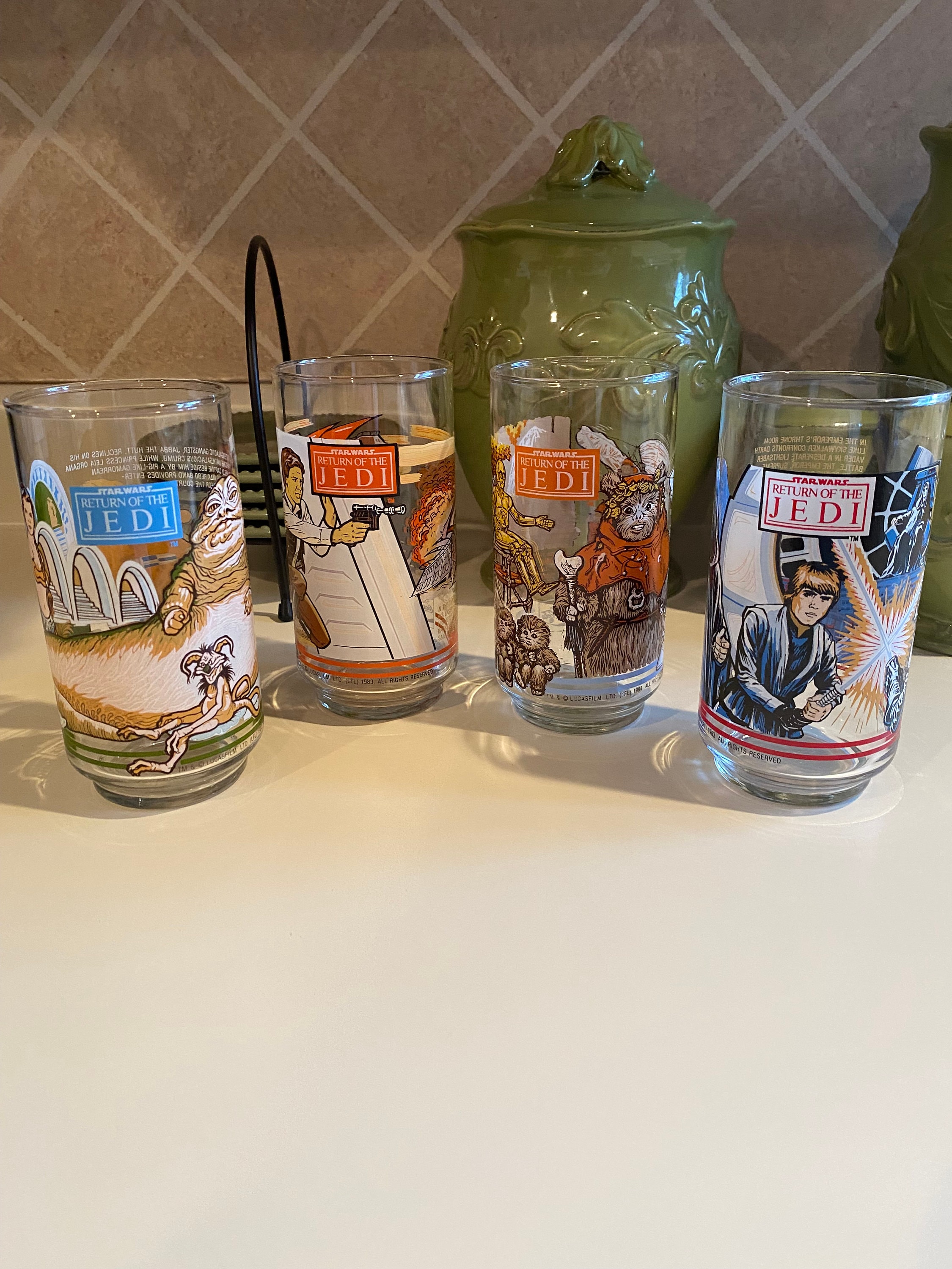 Star Wars Burger King 1983 Return of Jedi Cups - Set of 4 - Etsy UK