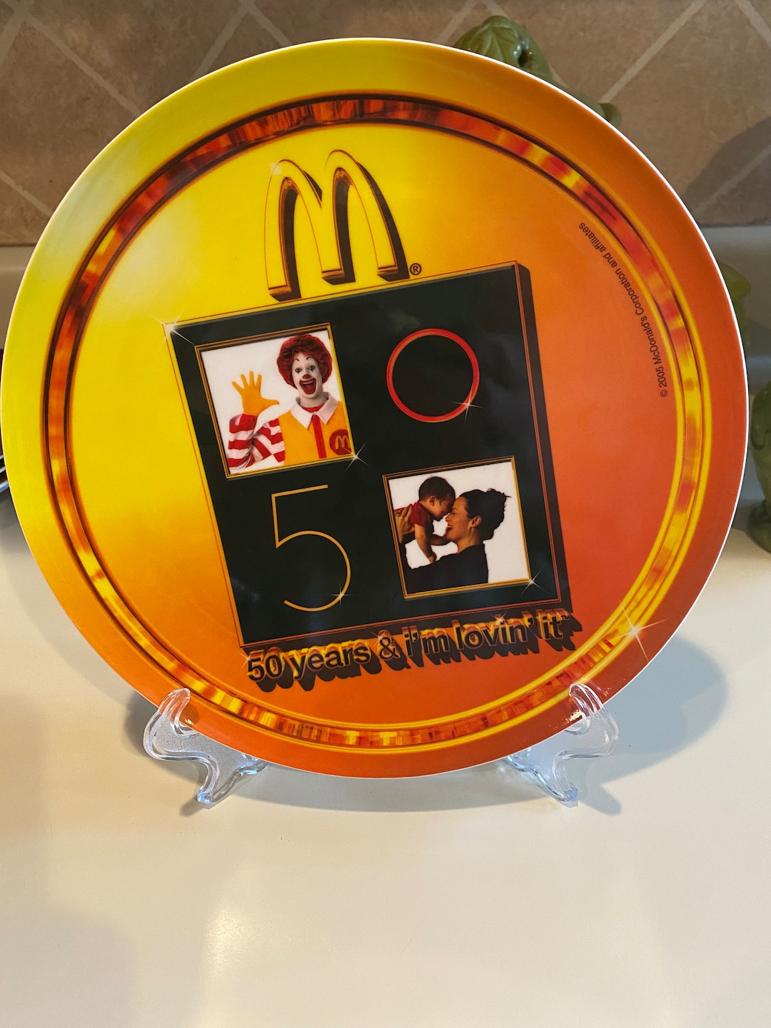 Ronald Mcdonald Mcdonalds 50 Years Vintage Plate 2005 Etsy