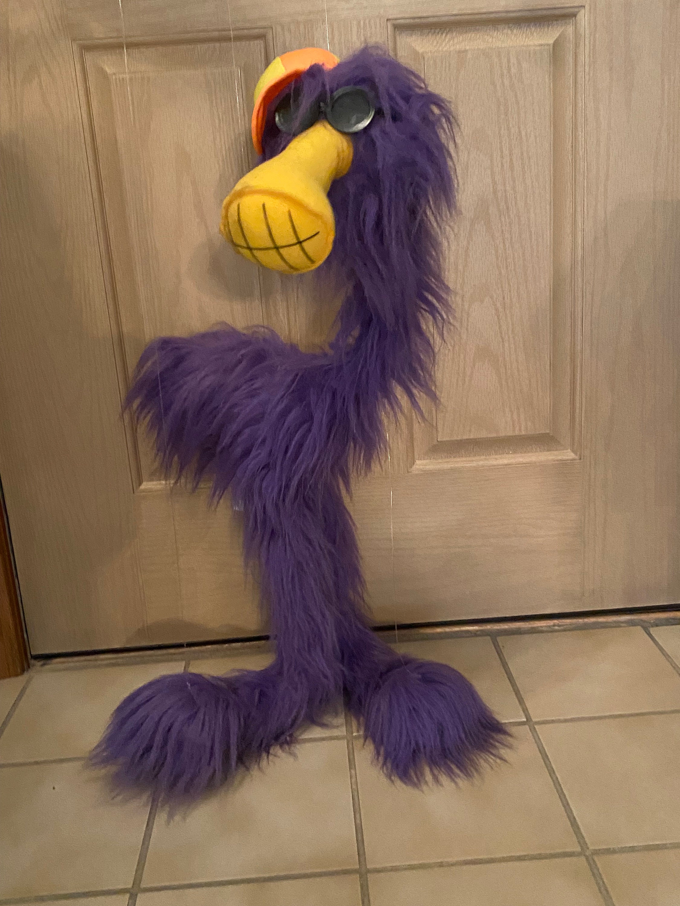 Marionette Vintage Rare Purple Doozy Fluffy Bird Puppet - Etsy