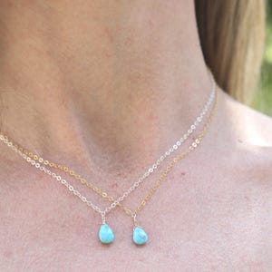 Natural Arizona Turquoise Necklace - Handmade