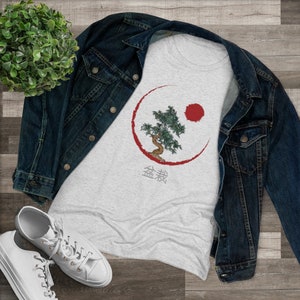Bonsai tree, Triblend Tee, indoor plant, gardening, bonsai ginseng, azalea bonsai, green tree, miniature