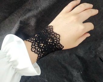 Lace Bracelet Cuff Bracelet White Bracelet Wrist Tattoo - Etsy Lace Bracelet Cuff Bracelet White Bracelet Wrist Tattoo - Etsy
