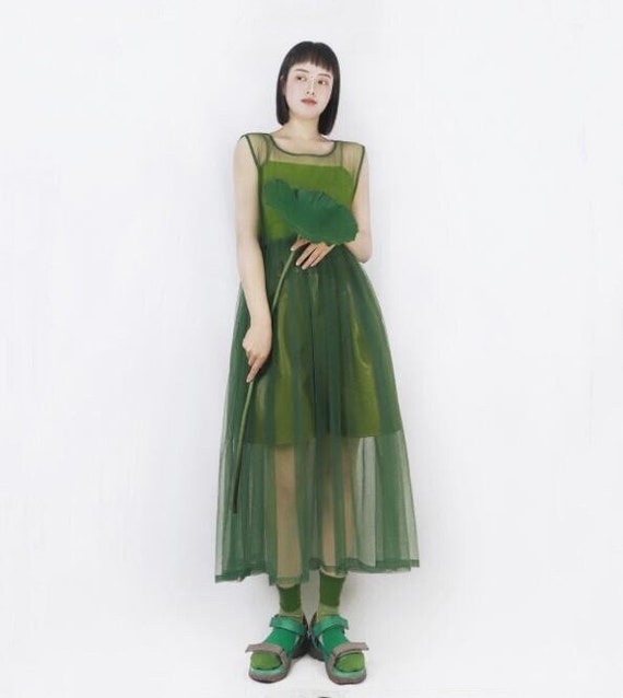 green see through dress Tulle Sheer Mesh Maxi Navy Blue Mint Green Sheer Tulle Sequin