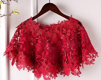 red lace cape