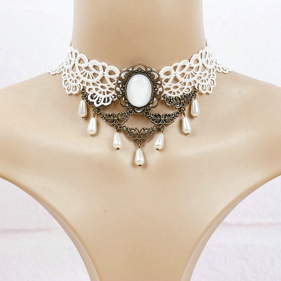 Handmade White Lace Collar Necklace Choker Accessories Fake Collar,princess  Collar Small Shawl,doll Collar Custom Jewelry 