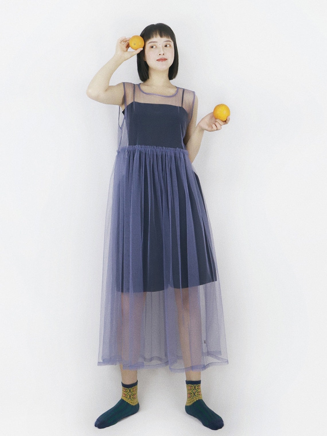 Transparency Clothes Mesh Tulle Dress,see Through Dress,sheer Dress, Beach Dress,bikini ...