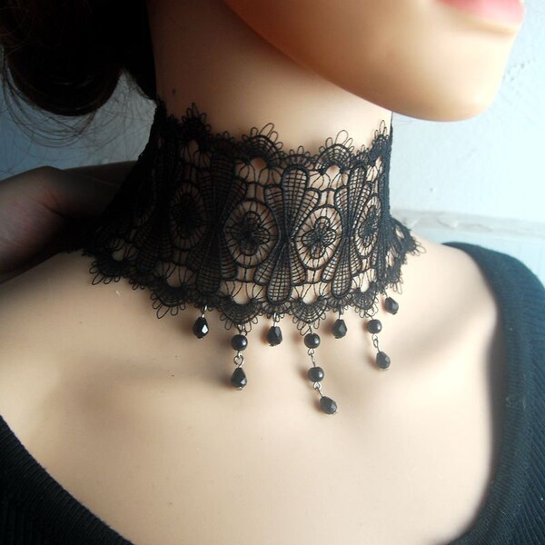 Lace Choker Necklace Etsy