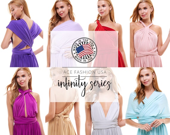 Infinity Series: Bridesmaid Dress, Multiway, Convertible, Wrap Dress - the 1st Collection for Prom / Maternity / Weddings / Parties / Formal - Etsy Infinity Series: Bridesmaid Dress, Multiway, Convertible, Wrap Dress - the 1st Collection for Prom / Maternity / Weddings / Parties / Formal - Etsy