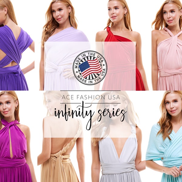 Infinity Series: Bridesmaid Dress, Multiway, Convertible, Wrap Dress - The 1st Collection for Prom / Maternity / Weddings / Parties / Formal