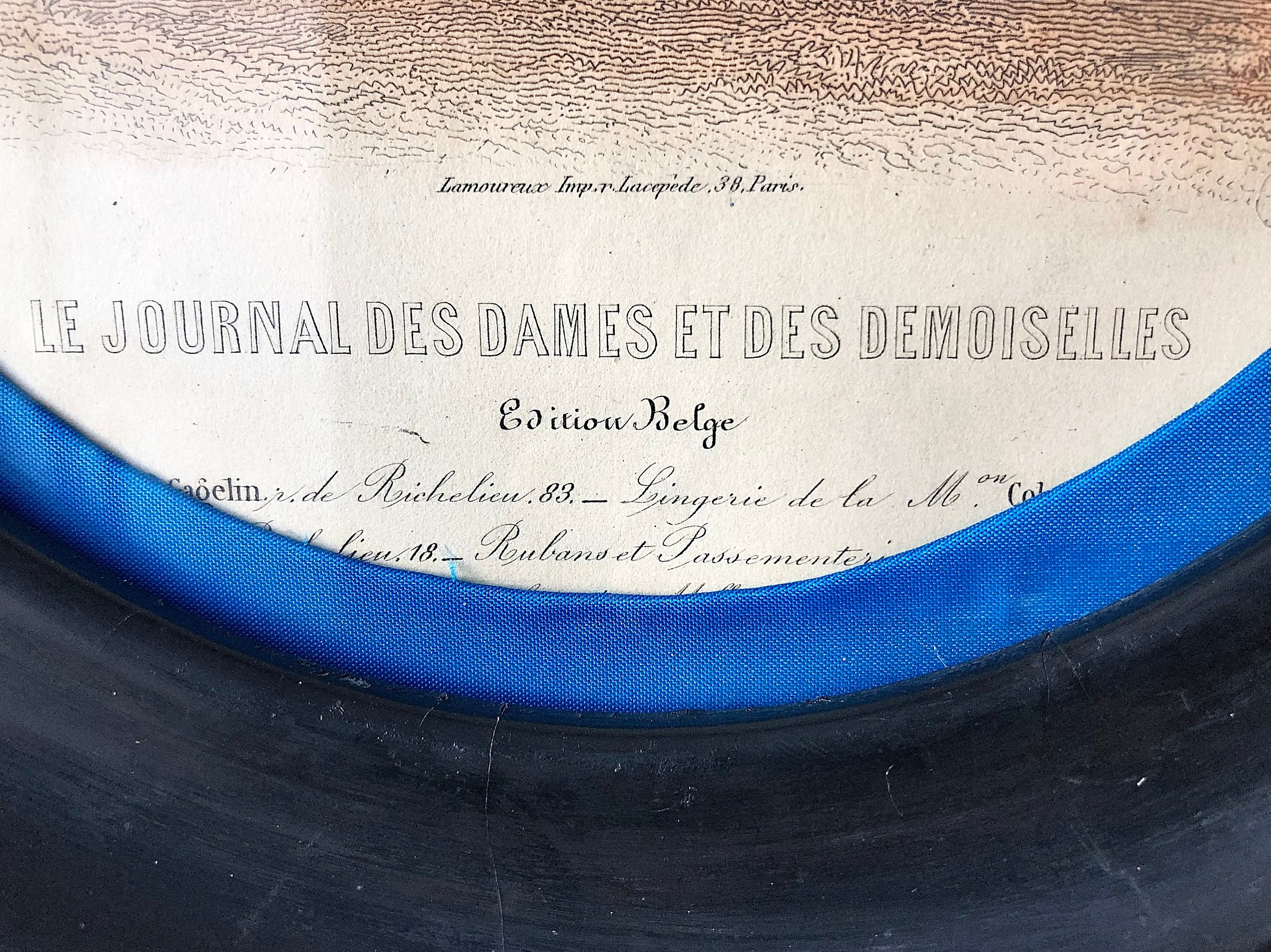 Le Journal Des Dames Et Des Demoiselles Antique Frame Page French
