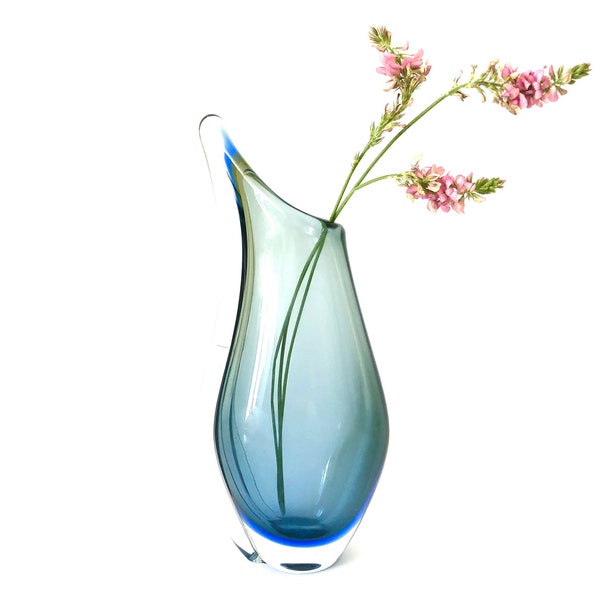 Gift catalog + Mid century Riviera collection by Karel Zemek Moser Czech glass vase Vintage Mstisov Art Bohemian Gift Flower