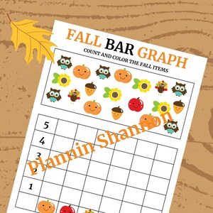 Bar Graph Kids Math Bar Graph Fall Math printable