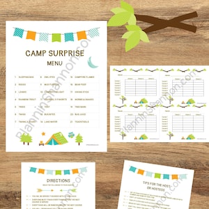 Mystery Meal Dinner Party Camp Surprise Mystery Meal Party,  family lunch/dinner party , kids party, April Fools Day fun