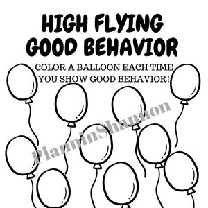 Behavior Chart Progress Chart for Kids Homeschool Behavior Management ...