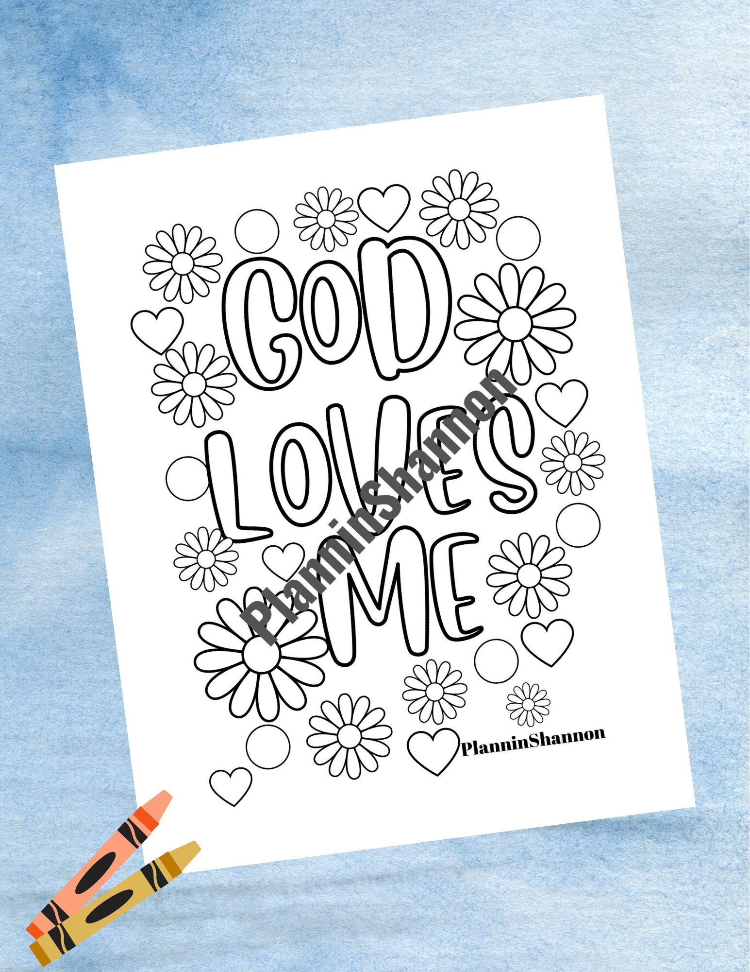 Christian Color Sheet Kid Coloring Page Sunday School Coloring God