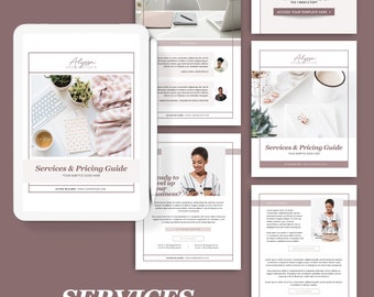 Plantilla de guía de servicios y precios
