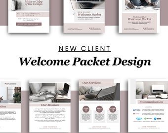 Plantilla de paquete de bienvenida al cliente