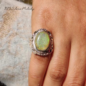 Monarch Opal Ring ~ Statement Ring ~ Monarch Opal Gemstone ~ 925 Silver Ring ~   Designer Ring ~ Handmade Gift Ring For Women ~ Charm Ring