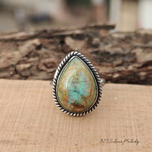Designer Monarch Opal Ring ~ Silver Ring ~ Monarch Opal Jewelry ~ Teardrop Stone Ring ~ Latest Ring ~ Women Ring ~ Gift For Any Ocassion