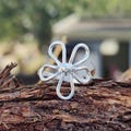 Sterling Silver Flower Ring: Minimalist Dainty Band product logo