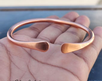 Solid Copper Bangle: Handmade Cuff Bangle