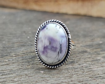 Handmade Sterling Silver Gemstone Ring | Boho Dainty Ring